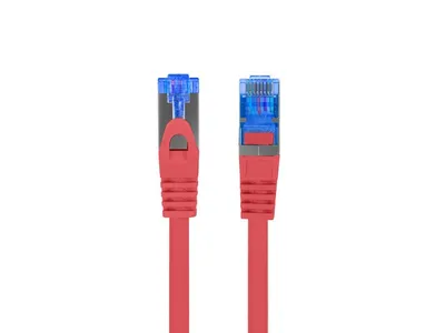 PATCHCORD CAT.6A S/FTP LSZH CCA 0.5M RED FLUKE PASSED