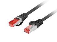 PATCHCORD CAT.6 S/FTP LSZH CU 0.5M BLACK FLUKE PASSED