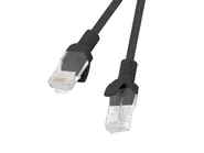 PATCHCORD CAT.6 UTP 0.5M BLACK FLUKE PASSED