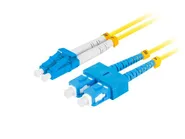 FIBER OPTIC PATCHCORD SM SC/UPC-LC/UPC DUPLEX 2M LSZH G657A1 3.0MM YELLOW