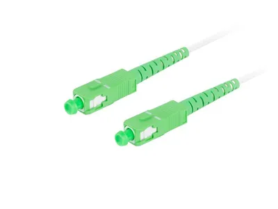 FIBER OPTIC PATCHCORD SM SC/APC-SC/APC SIMPLEX 20M LSZH G657B3 3.0MM WHITE