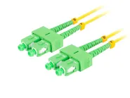 FIBER OPTIC PATCHCORD SM SC/APC-SC/APC DUPLEX 2M LSZH G657A1 3.0MM YELLOW