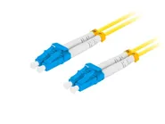 FIBER OPTIC PATCHCORD SM LC/UPC-LC/UPC DUPLEX 0.5M LSZH G657A1 3.0MM YELLOW