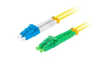 FIBER OPTIC PATCHCORD SM LC/APC-LC/UPC DUPLEX 2M LSZH G657A1 3.0MM YELLOW