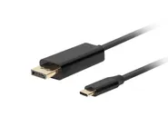 USB-C(M)->DISPLAYPORT(M) CABLE 0.5M 4K 60HZ BLACK