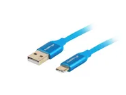 USB-C(M)->USB-A(M) 2.0 CABLE 1M BLUE PREMIUM QC 3.0