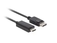 DISPLAYPORT(M) V1.1 ->HDMI(M) CABLE 1.8M BLACK