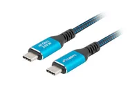 USB-C M/M 4.0 CABLE 0.5M 240W 8K 60HZ BLACK-BLUE