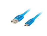 USB MICRO(M)->USB-A(M) 2.0 CABLE 1M BLUE PREMIUM QC 3.0