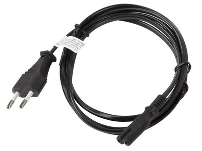 CEE 7/16->IEC 320 C7 EURO (RADIO) POWER CORD 3M BLACK