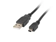 USB MINI(M)->USB-A(M) 2.0 CABLE 1.8M BLACK FERRITE (CANON)