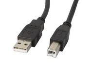 USB-A(M)->USB-B(M) 2.0 CABLE 1M BLACK FERRITE