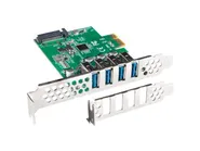 PCI EXPRESS X1 CARD->4X USB-A 3.1 GEN1 LOW PROFILE