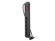 SURGE PROTECTOR SP1 1.5M 5X FRENCH OUTLETS BLACK