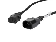 IEC 320 C13->C14 CABLE 1.8M VDE BLACK