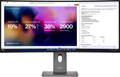 Lenovo ThinkVision P40WD-40 40" - Böjd Ultrawide 5120x2160 IPS 120Hz