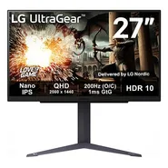 27" UltraGear™ QHD IPS-spelskärm | 180 Hz uppdateringsfrekvens | HDR10