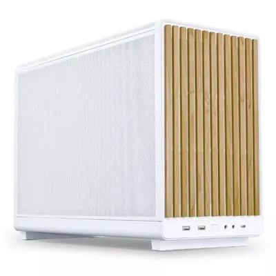 Lian Li Dan Case A3- mATX Wood edition - Chassi - Minitower - Vit