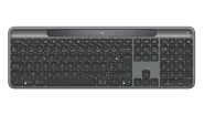 Signature Slim Solar+ wireless keyboard K980 - Graphite - Franska (AZERTY)