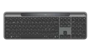 Signature Slim Solar+ wireless keyboard K980 - Graphite - Danska/norska/svenska/finska (QWERTY)