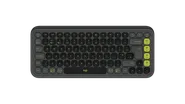 POP Icon Keys - Grafitgrå och grönt - Engelska Storbritannien (QWERTY)