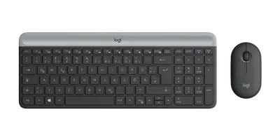 Den tunna trådlösa tangentbords- och muskombinationen MK470 - Grafitgrå - Tyska (QWERTZ)
