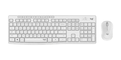 MK295 Silent Wireless Combo - Off-white - Ungerska (QWERTZ)