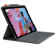 Slim Folio for iPad - Grafitgrå - Schweiziska (QWERTZ)