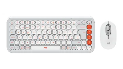 POP Icon Combo - Naturvit och orange - Schweiziska (QWERTZ)