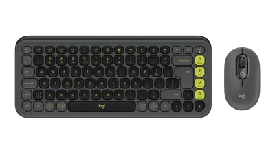 POP Icon Combo - Grafitgrå och grönt - Engelska internationellt (QWERTY)