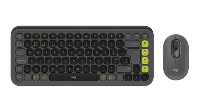 POP Icon Combo - Grafitgrå och grönt - Engelska Storbritannien (QWERTY)