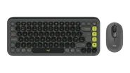 POP Icon Combo - Grafitgrå och grönt - Engelska Storbritannien (QWERTY)
