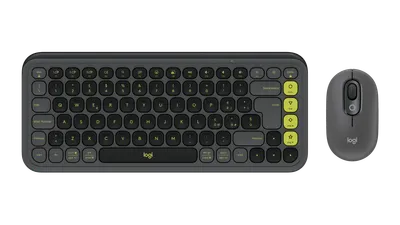 POP Icon Combo - Grafitgrå och grönt - Italienska (QWERTY)