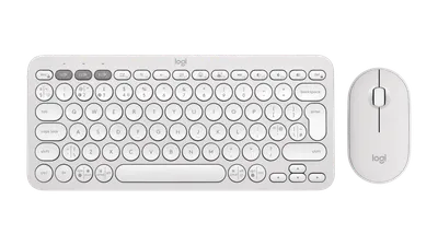 Pebble 2 Combo - Vita nyanser - Engelska Storbritannien (QWERTY)