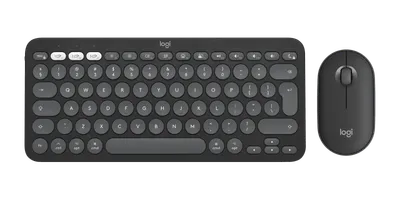 Pebble 2 Combo for Mac - Grafitgrå nyanser - Engelska internationellt (QWERTY)