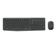 MK235 Wireless Keyboard and Mouse Combo - Grey - Danska/norska/svenska/finska (QWERTY)