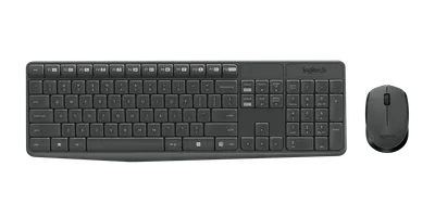 MK235 Wireless Keyboard and Mouse Combo - Grey - Portugisiska (QWERTY)