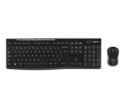 MK270 kombination med trådlöst tangentbord och mus - Svart - Franska (AZERTY)