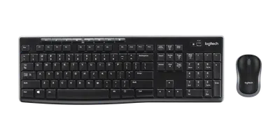 MK270 kombination med trådlöst tangentbord och mus - Svart - Engelska internationellt (QWERTY)
