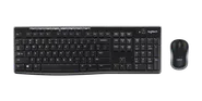MK270 kombination med trådlöst tangentbord och mus - Svart - Engelska internationellt (QWERTY)