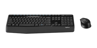 MK345 – smidig trådlös tangentbords- och muskombination - Svart - Engelska USA (QWERTY)