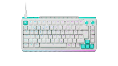 G512 X 75 - Vit - Danska/norska/svenska/finska (QWERTY)