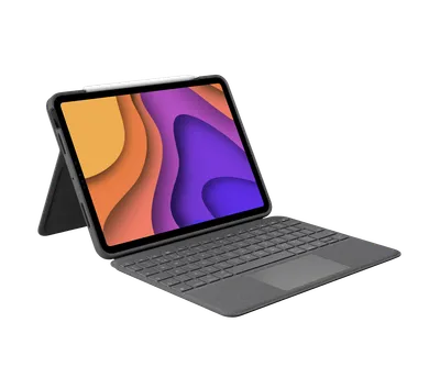 Folio Touch for iPad Air - Oxford Grey - Engelska Storbritannien (QWERTY)