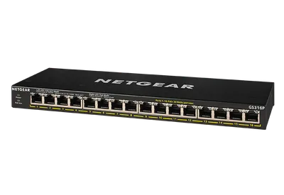 Unmanaged PoE+ Essentials Switch (GS316P)
